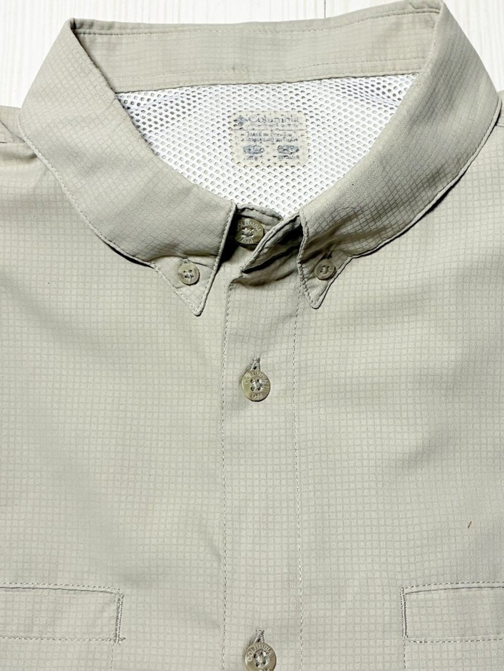 Columbia PFG Men's Tamiami II Long Sleeve Fishing Shirt Fossil Beige S: XXL/2XL